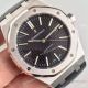 Swiss 3120 Replica Audemars Piguet Royal Oak SS Black Leather (4)_th.jpg